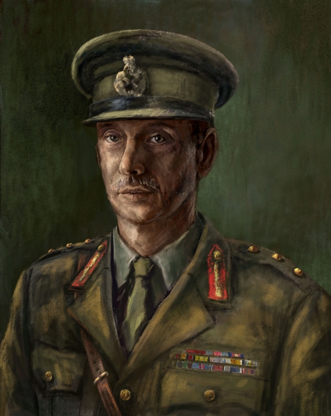 ‘Pennyworth’ Series 2 – Warner Horizon Television  2020.

One of a series of six digitally painted portraits of imaginary military
generals.
