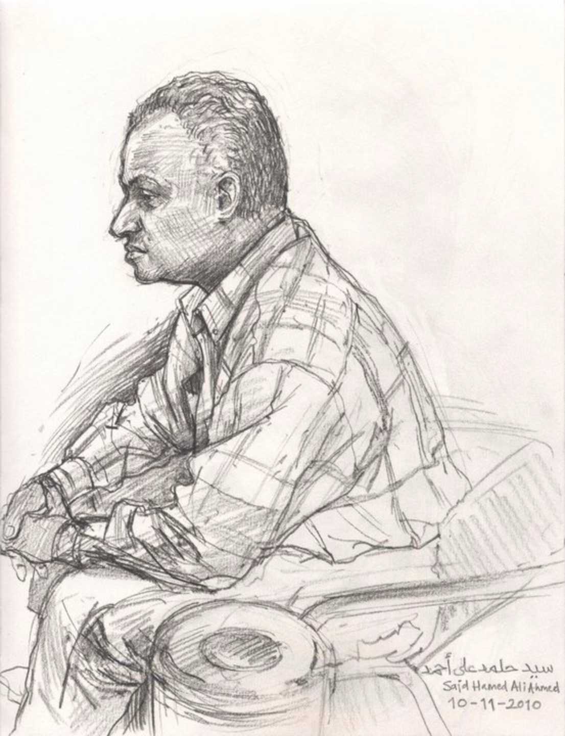 ‘Timecode Post Production’ – Egypt. Portrait drawing 2010.