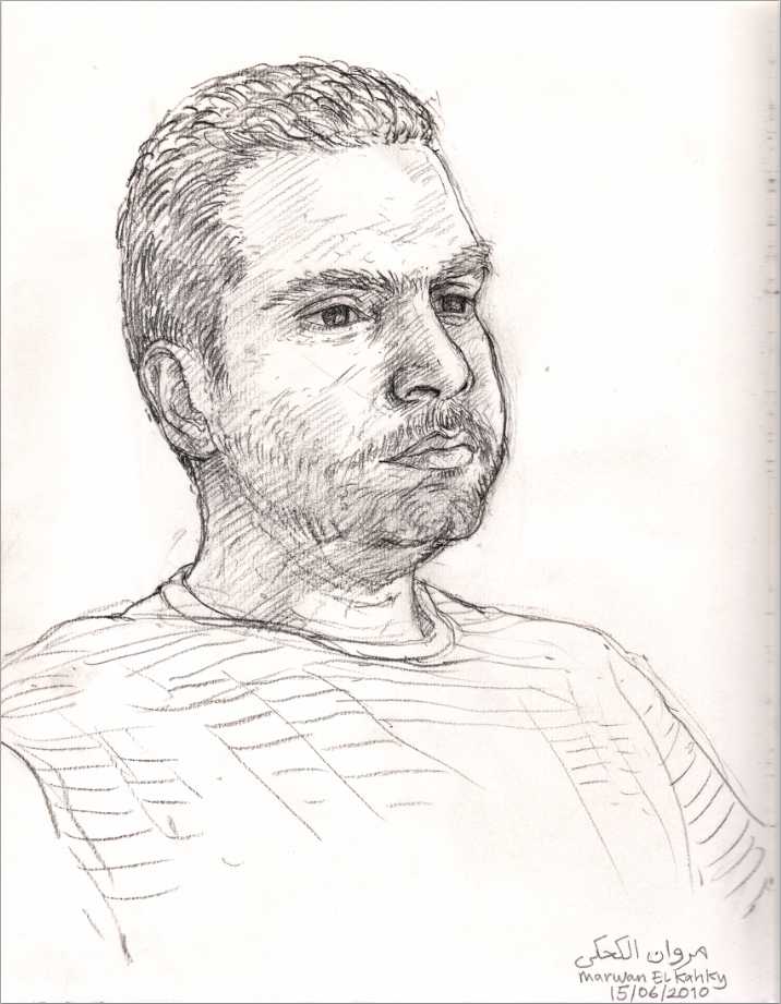 ‘Timecode Post Production’ – Egypt. Portrait drawing 2010.