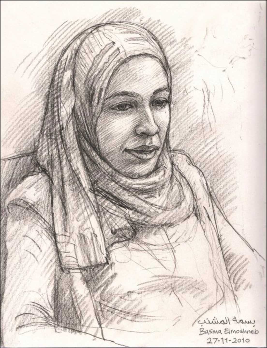 ‘Timecode Post Production’ – Egypt. Portrait drawing 2010.