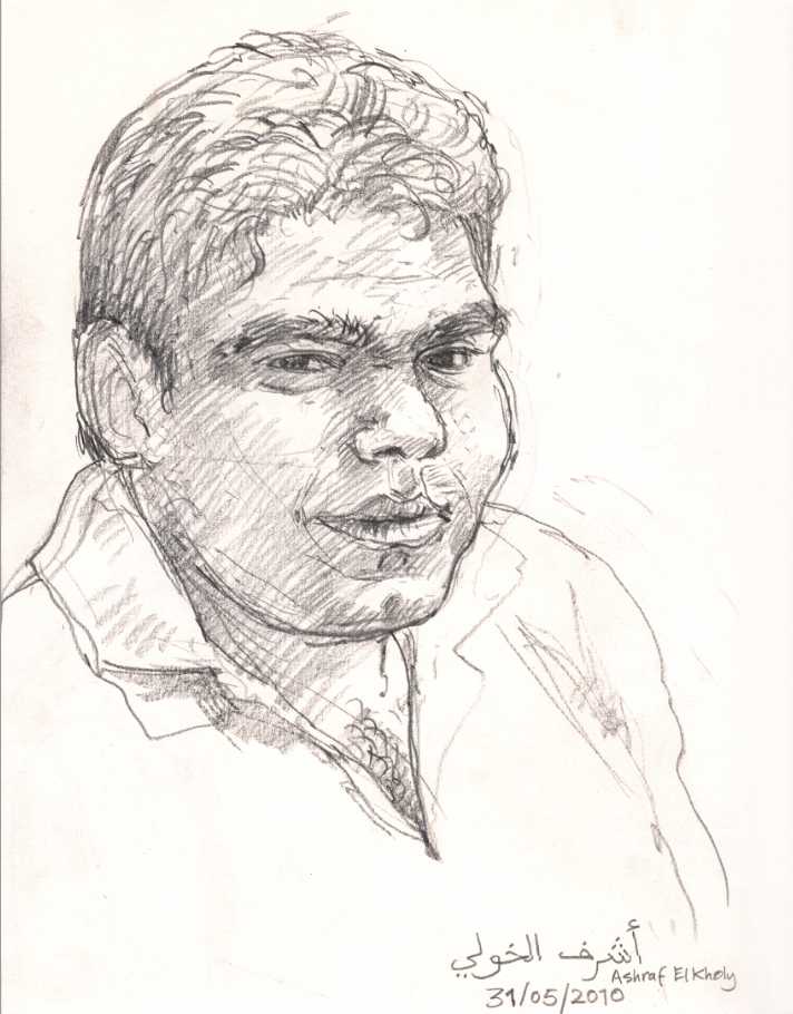 ‘Timecode Post Production’ – Egypt. Portrait drawing 2010.