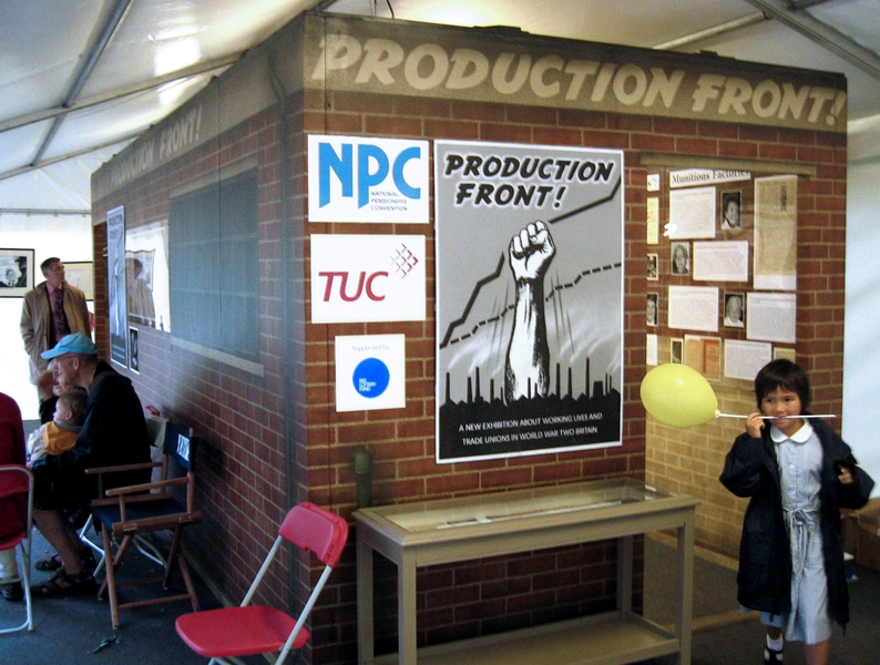 ‘Production Front!’ – World War II 60th Anniversary, St James’ Park, London 
2005.
Portable Exhibition Installation: concept, design and painting.