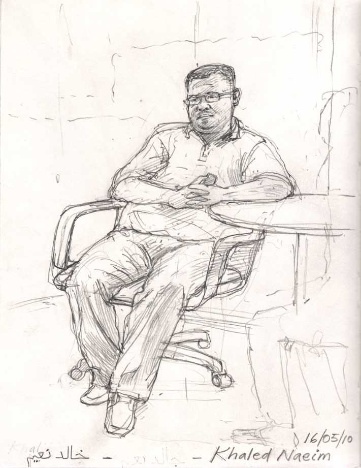 ‘Timecode Post Production’ – Egypt. Portrait drawing 2010.