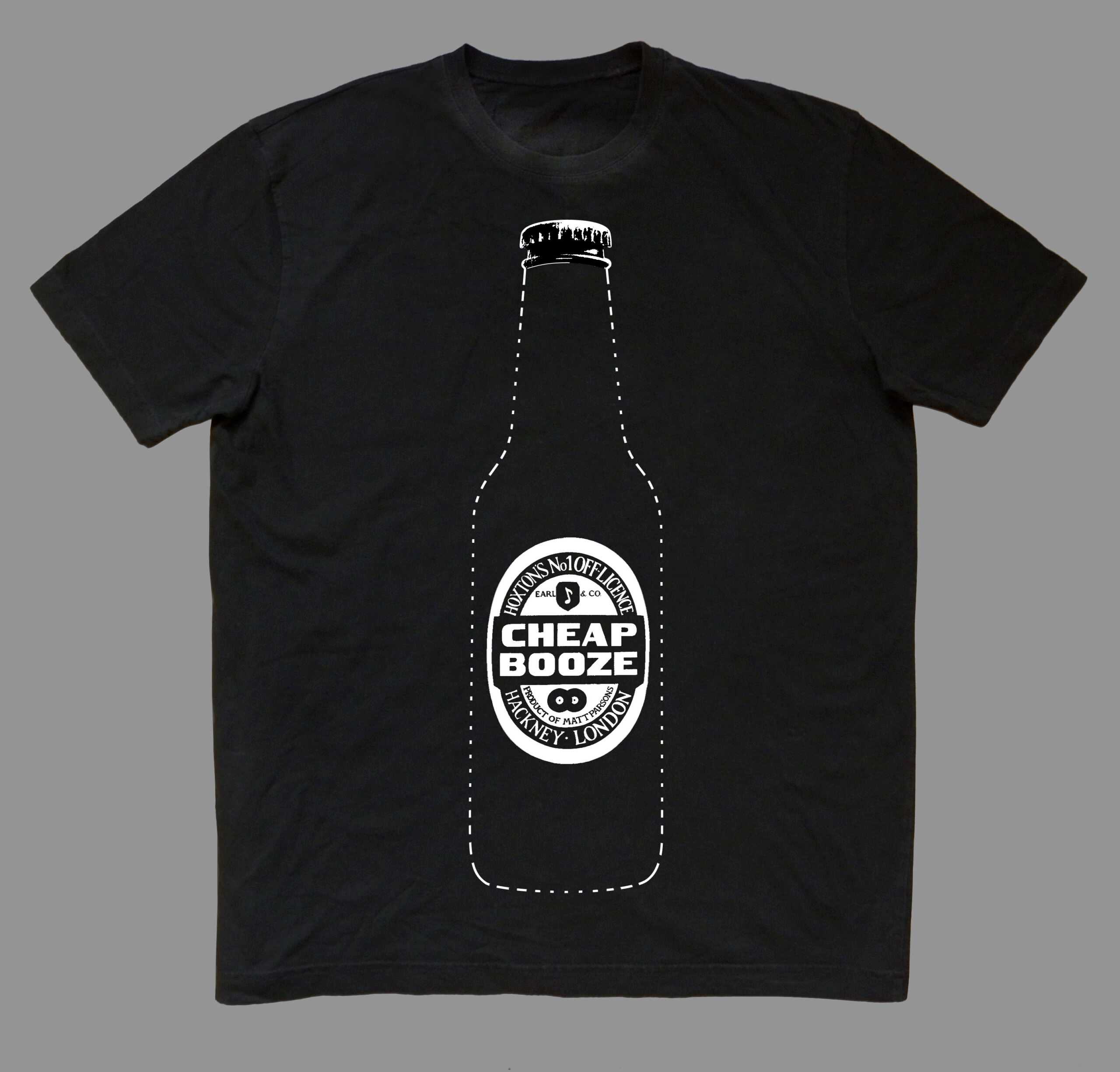Cheap Booze T-Shirt: Final Artwork.