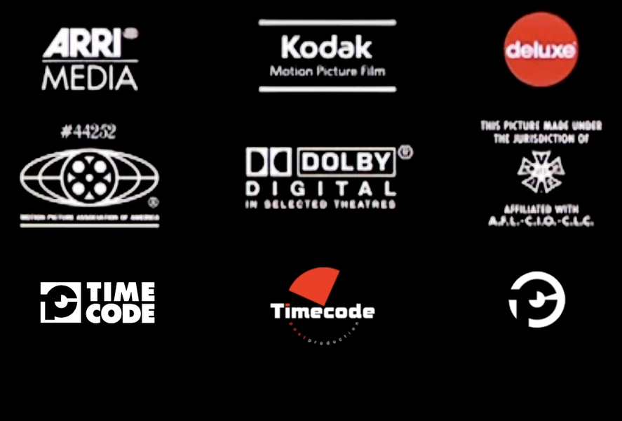 ‘Timecode’ – Logo  2010. Part of a series of company logo proposals designed for
‘Timecode Post Production’, Egypt, whilst employed 2008-2011.  Logo as seen in
closing film credit sequence.
