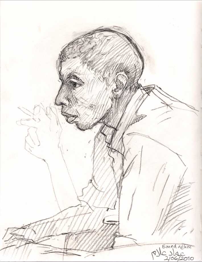 ‘Timecode Post Production’ – Egypt. Portrait drawing 2010.