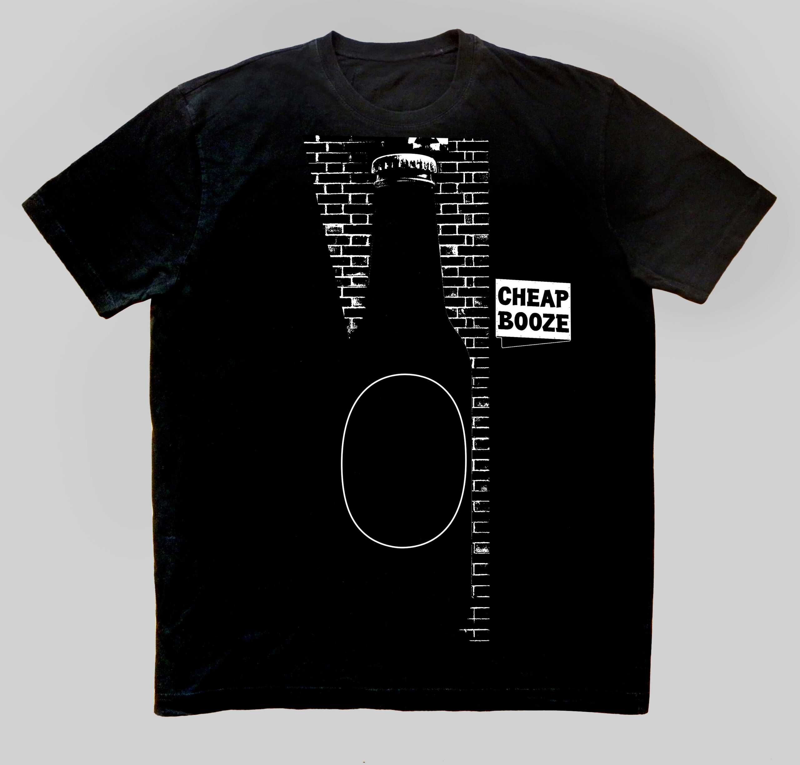 Cheap Booze T-Shirt: Variation – Outline.