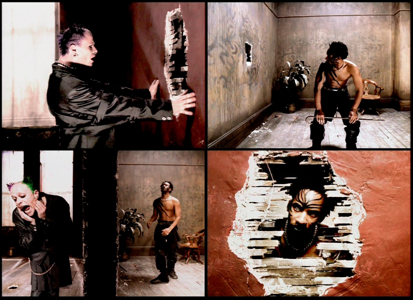 ‘Breathe’ – The Prodigy: Music video  1996. Studio set.