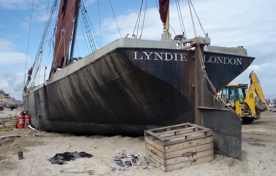 ‘Atonement’ – Film  2007.  Location set: ‘Dunkirk’ – Ageing effects to props and
scenery.