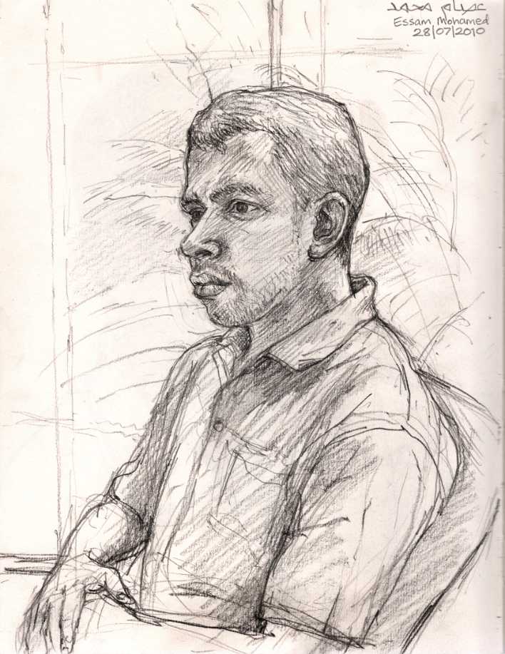 ‘Timecode Post Production’ – Egypt. Portrait drawing 2010.