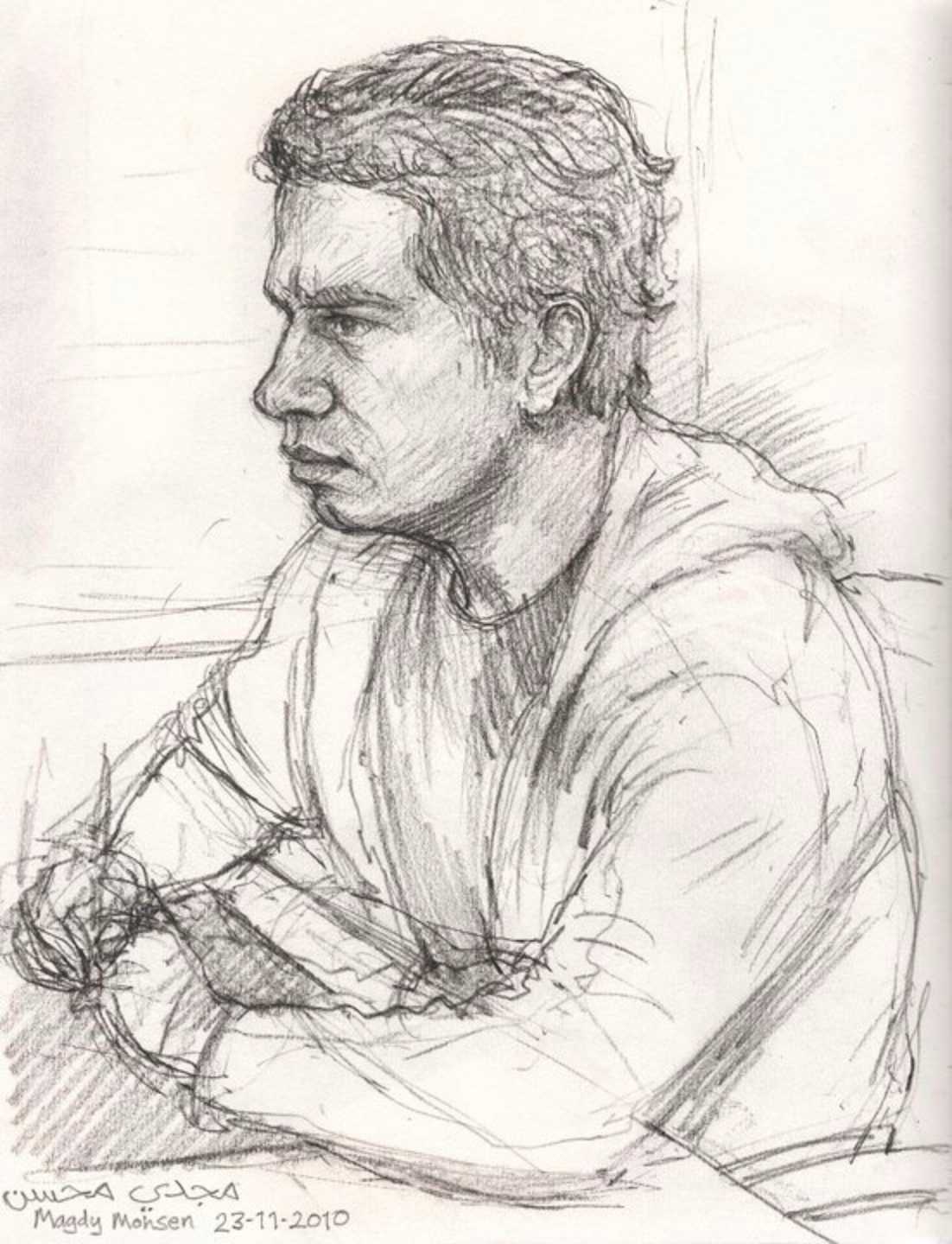 ‘Timecode Post Production’ – Egypt. Portrait drawing 2010.