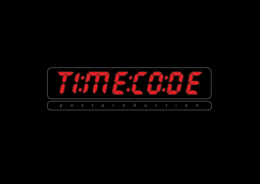 ‘Timecode’ – Logo  2010. Part of a series of company logo proposals designed for
‘Timecode Post Production’, Egypt, whilst employed 2008-2011.  Logo visualised
as a digital timer.