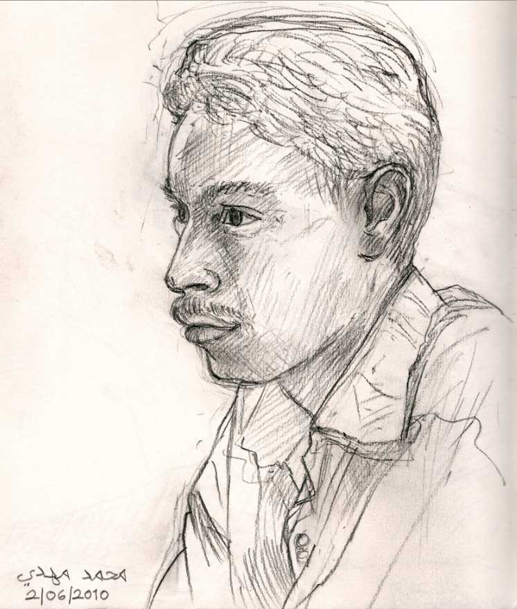 ‘Timecode Post Production’ – Egypt. Portrait drawing 2010.